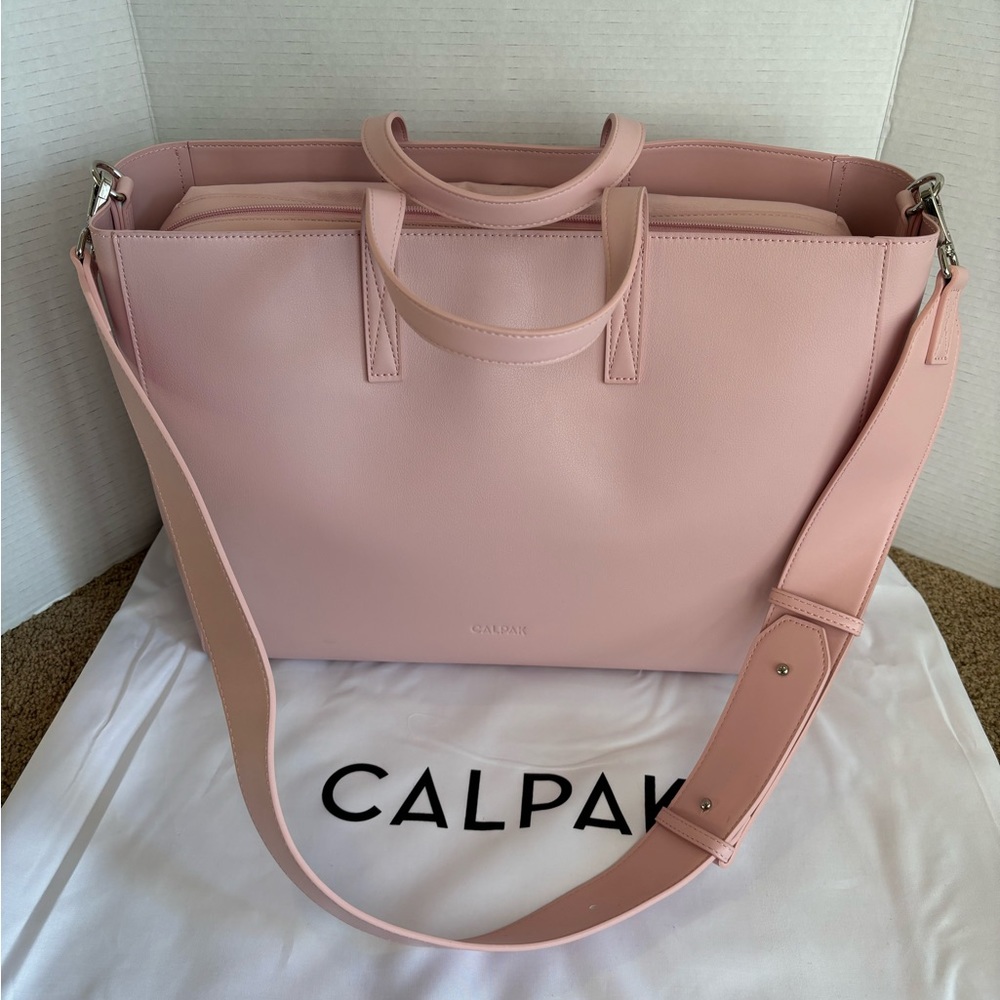 Calpak Haven Laptop Tote Bag Petal